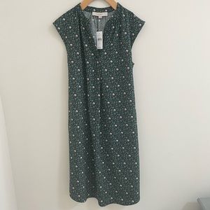 NWT green floral loft dress